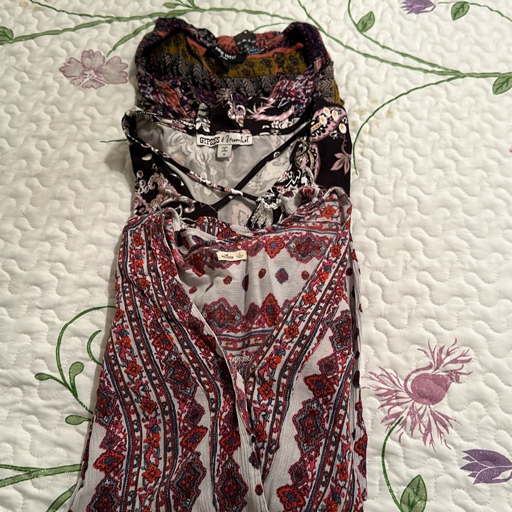 3 Adorable Boho Tops bundle